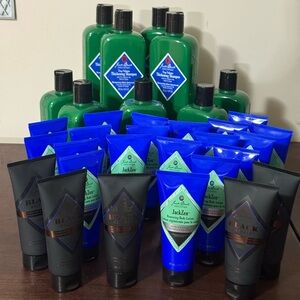 Jack Black Men’s Grooming Lot – 33 pcs NEW & Sealed – Shampoo, Lotion & More